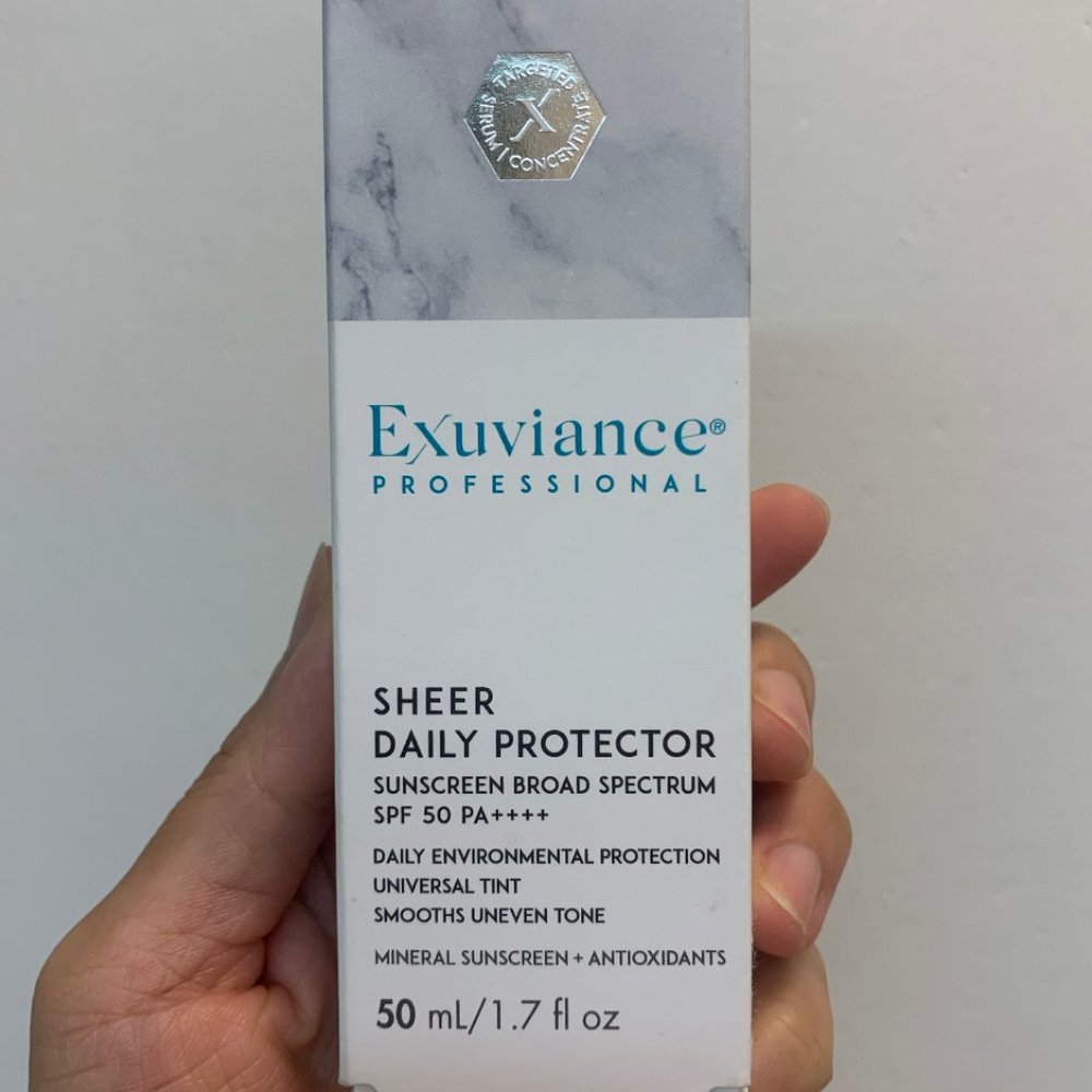 Exuviance Sheer Daily Protector Sunscreen Broad Spectrum SPF 50 PA++++, 50mL